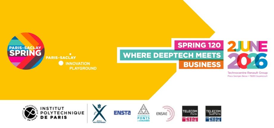 Paris-Saclay SPRING 2026: IP Paris strengthens its presence in the new SPRING 120 format